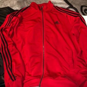Red adidas sweater